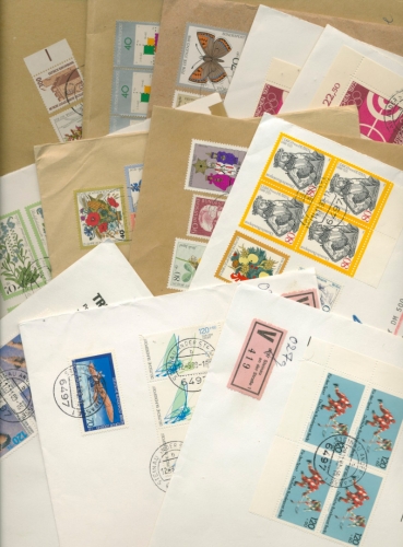 Bund 1990, 12 großformatige Briefe, meist R-Briefe mit guter Frankatur (XL9281)