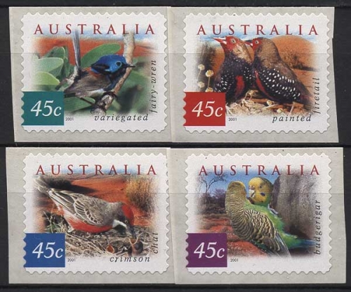 Australien 2001 Vögel aus Wüstengebieten 2070/73 BA postfrisch