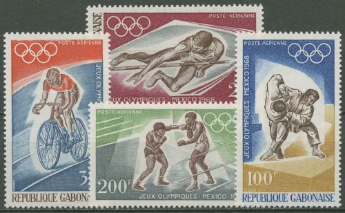 Gabun 1968 Olympische Sommerspiele in Mexiko 308/11 postfrisch