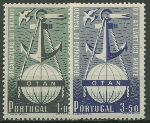 Portugal 1952 3 Jahre Nordatlantikpakt (OTAN) 778/79 mit Falz