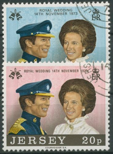Jersey 1973 Hochzeit Prinzessin Anne und Mark Phillips 89/90 gestempelt