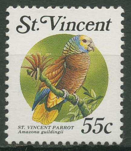 St. Vincent 1989 Vögel Königsamazone 1287 postfrisch