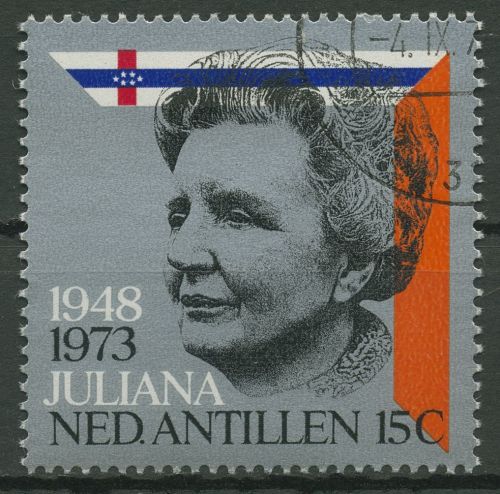 Niederländische Antillen 1973 Regierungsjubiläum Königin Juliana 272 gestempelt