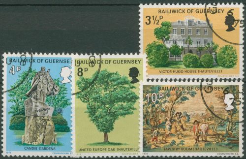 Guernsey 1975 Victor Hugo im Exil 121/24 gestempelt