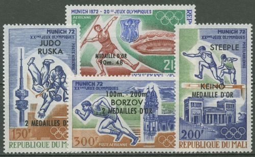 Mali 1972 Sieger der Olympischen Sommerspiele München 361/64 postfrisch