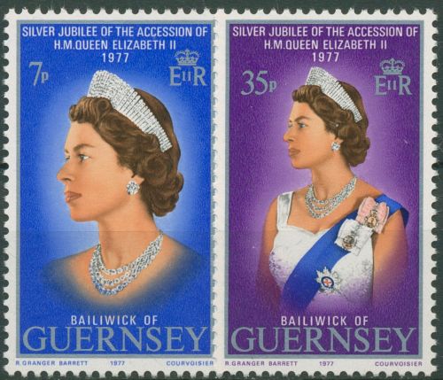 Guernsey 1977 Königin Elisabeth II. 145/46 postfrisch