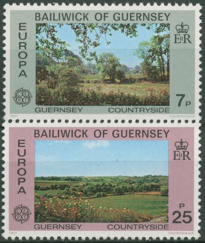 Guernsey 1977 Europa CEPT Landschaften 147/48 postfrisch