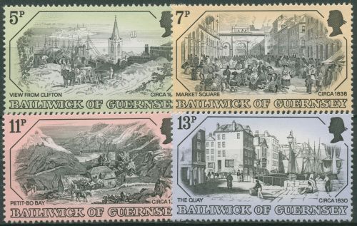 Guernsey 1978 St.Peter Port Ansichten Stiche 157/60 postfrisch