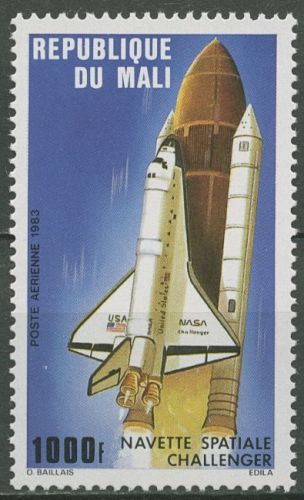 Mali 1983 Raumfähre Challerger beim Start 969 postfrisch