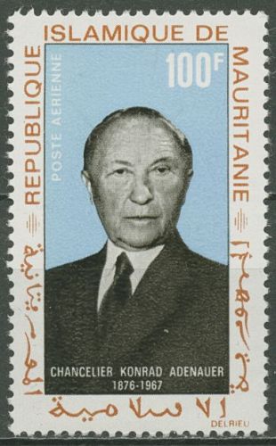 Mauretanien 1968 1. Todestag von Konrad Adenauer Bundeskanzler 333 postfrisch