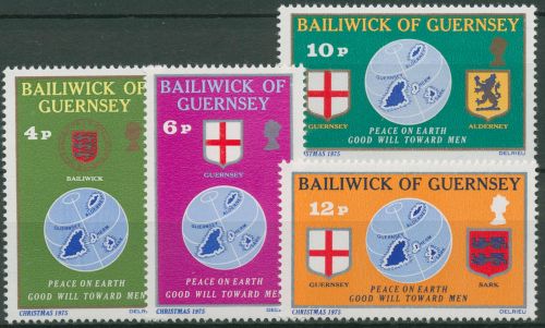 Guernsey 1975 Weihnachten Wappen 125/28 postfrisch