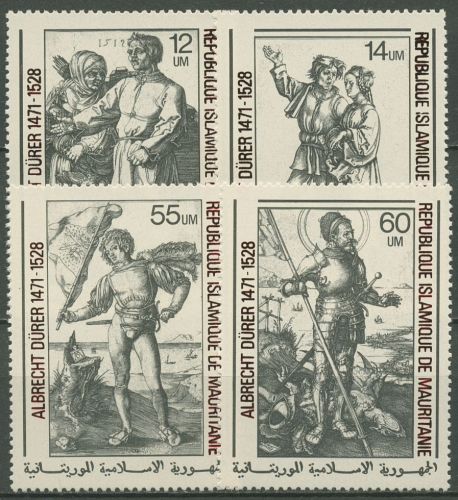 Mauretanien 1979 Kupferstiche von Albrecht Dürer 628/31 postfrisch