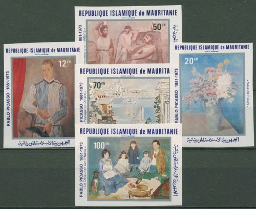 Mauretanien 1981 Gemälde von Pablo Picasso 721/25 B postfrisch