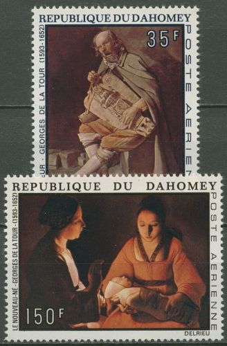 Dahomey 1972 Gemälde von Georges de la Tour 503/04 postfrisch