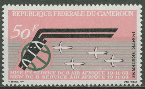 Kamerun 1963 Fluggesellschaft Air Afrique 398 postfrisch