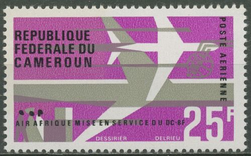 Kamerun 1966 Air Afrique Flugzeug Douglas DC-8F 481 postfrisch
