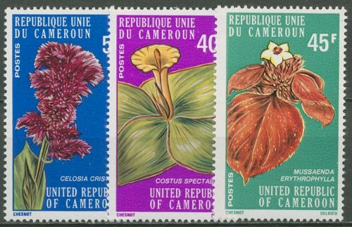 Kamerun 1975 Blumen aus Nord-Kamerun 794/96 postfrisch