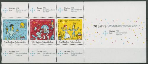 Bund 2019 Wohlfahrt Grimms Märchen Heftchenblatt ungefaltet! H-Bl. 54 postfrisch