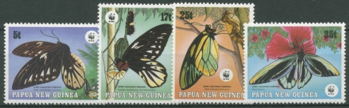 Papua Neuguinea 1988 Naturschutz Königin-Alexandra-Vogelfalter 574/77 postfrisch