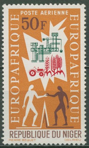 Niger 1964 EUROPAFRIQUE Landwirtschaft Industrie 77 postfrisch