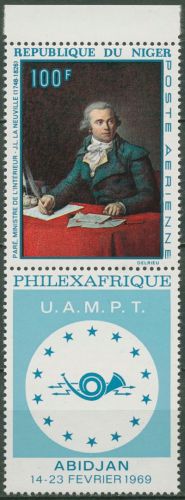 Niger 1968 PHILEXAFRIQUE Innenminister Paré Gemälde 204 ZF postfrisch