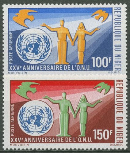 Niger 1970 25 Jahre Vereinte Nationen UNO 257/58 postfrisch