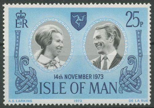 Isle of Man 1973 Hochzeit Prinzessin Anne & Mark Phillips 35 postfrisch