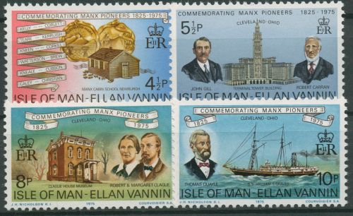 Isle of Man 1975 Auswanderung nach Amerika 54/57 postfrisch