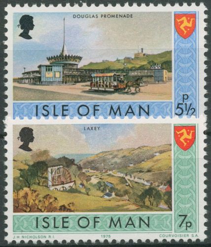 Isle of Man 1975 Sehenswürdigkeiten Laxey-Tal 58/59 postfrisch