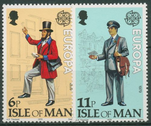 Isle of Man 1979 Europa CEPT Post-/Fernmeldewesen Postboten 142/43 postfrisch