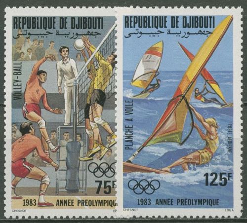 Dschibuti 1983 Olympische Sommerspiele Los Angeles 361/62 postfrisch