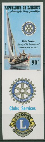 Dschibuti 1983 Rotary International Segelboot 372 B ZF postfrisch
