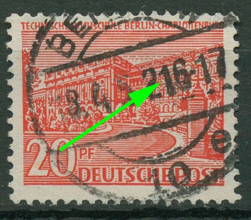 Berlin 1949 Berliner Bauten mit Plattenfehler 49 I gestempelt