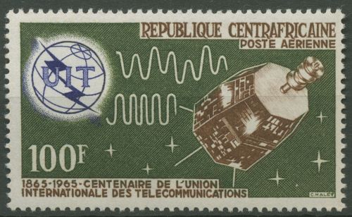 Zentralafrikanische Republik 1965 Int. Fernmeldeunion ITU 82 postfrisch