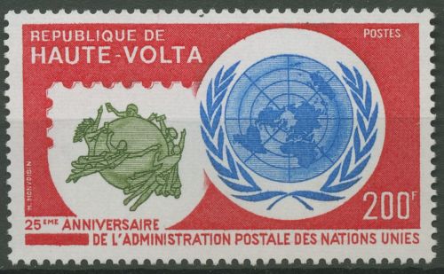 Obervolta 1976 UNO Postverwaltung UPU Emblem 646 postfrisch