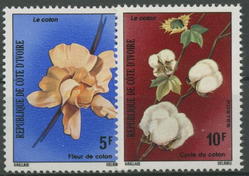 Elfenbeinküste 1975 Pflanzen Baumwolle 469/70 postfrisch