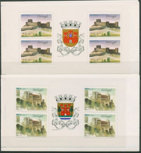 Portugal 1987 Burgen Schlösser Markenheftchen 1720/21 MH postfrisch (C98450)