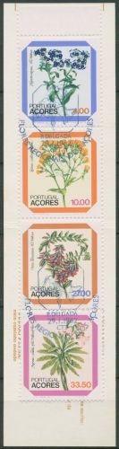 Portugal - Azoren 1982 Blumen Markenheftchen MH 2 gestempelt (C98454)