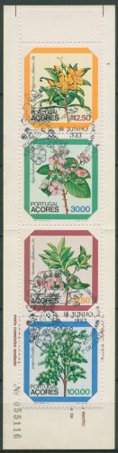 Portugal - Azoren 1983 Blumen Markenheftchen MH 3 gestempelt (C98455)