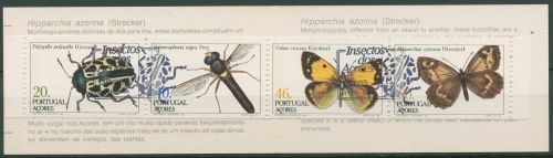 Portugal - Azoren 1985 Insekten Markenheftchen MH 5 gestempelt (C98456)