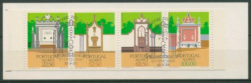 Portugal - Azoren 1986 Brunnen Markenheftchen MH 6 gestempelt (C98457)