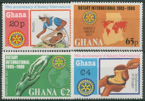 Ghana 1980 75 Jahre Rotary International 864/67 A postfrisch