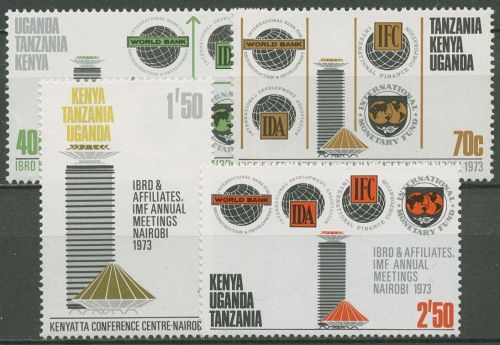 Ostafrikanische Gem. 1973 Int. Währungsfond und Weltbank 255/58 postfrisch