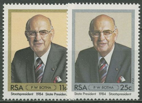 Südafrika 1984 Präsident Pieter Willem Botha 659/60 postfrisch