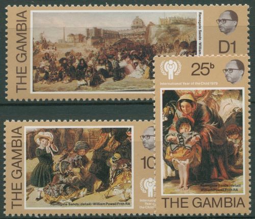 Gambia 1979 Jahr des Kindes Gemälde 387/89 postfrisch