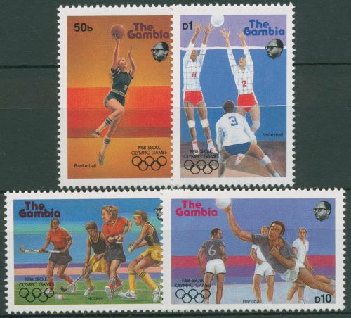 Gambia 1987 Olympische Sommerspiele´88 Seoul 706/09 postfrisch
