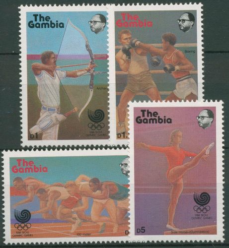 Gambia 1988 Olympische Sommerspiele Seoul 758/61 postfrisch