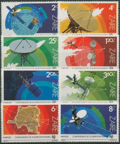 Kongo - Zaire 1983 Intern. Fernmeldeunion UIT Satelliten 822/29 postfrisch