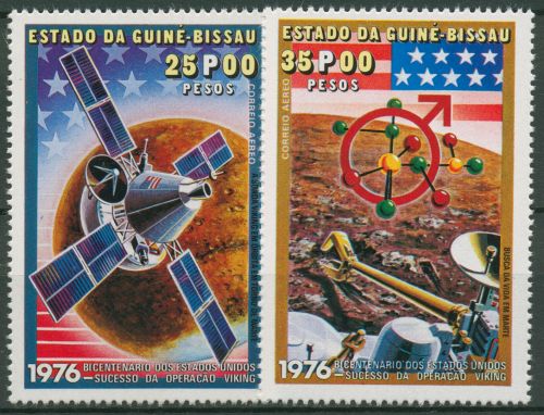 Guinea-Bissau 1977 Raumfahrt Viking Marssonde 420/21 A postfrisch