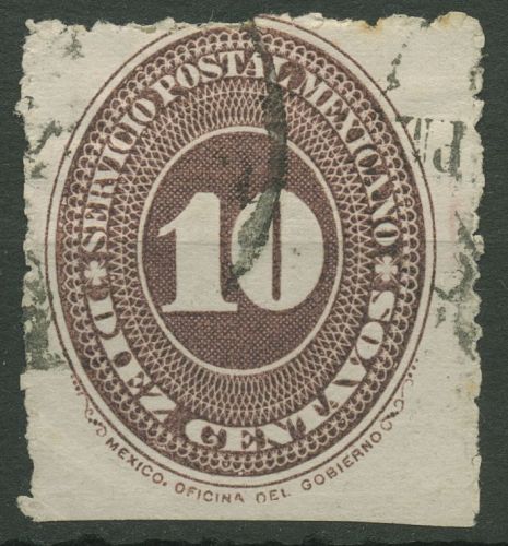 Mexiko 1886 Ziffer im Oval 153 Ax gestempelt